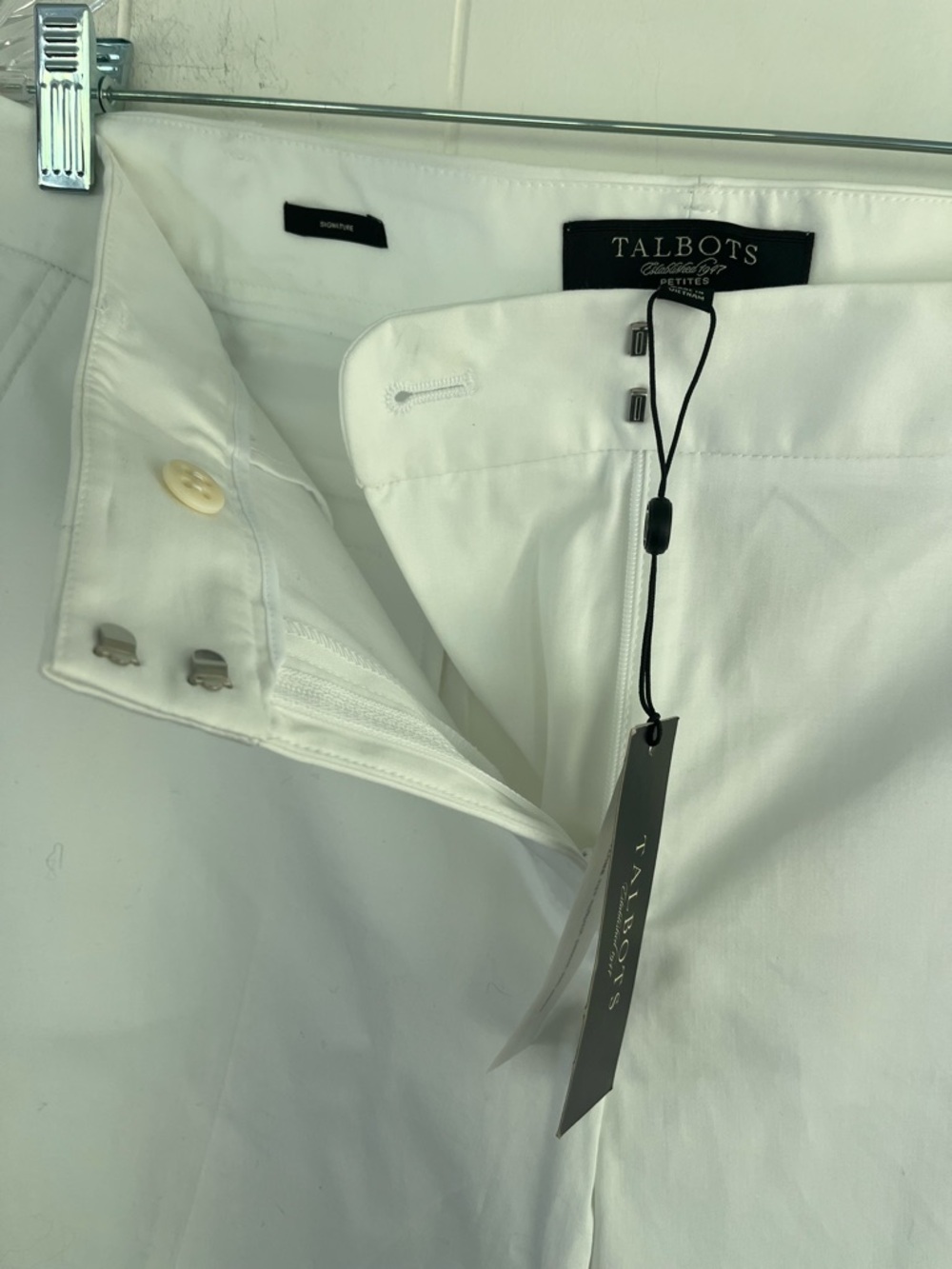 NWT Talbots Petites  SIGNATURE White Women's Pants Trousers Size 16 P - Picture 4 of 15